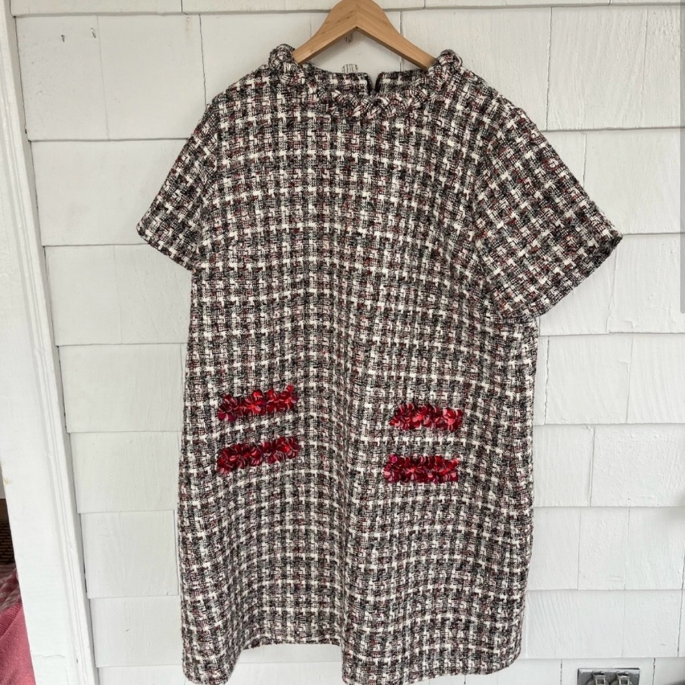 Tuckernuck Winterberry Tweed Jackie Short Sleeve Dress size XXL